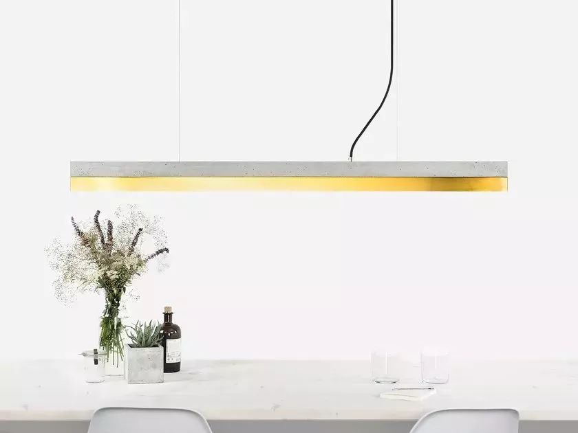 水磨石与黄铜 打造高级感家居-38