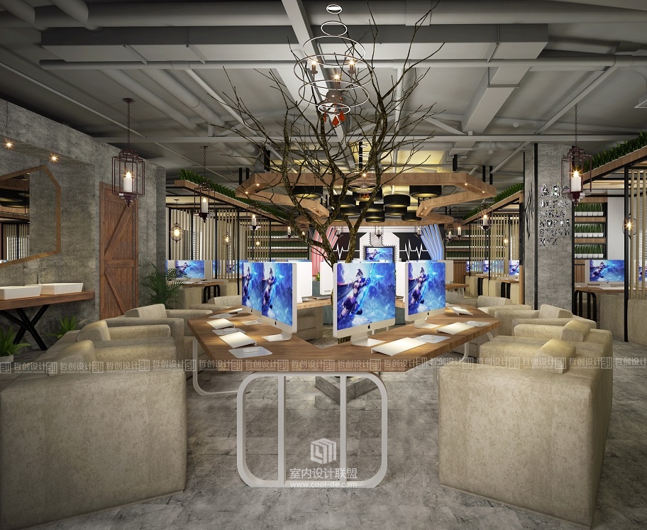 昆明专业网咖装修设计效果图分享 昆明网咖装修设计-30