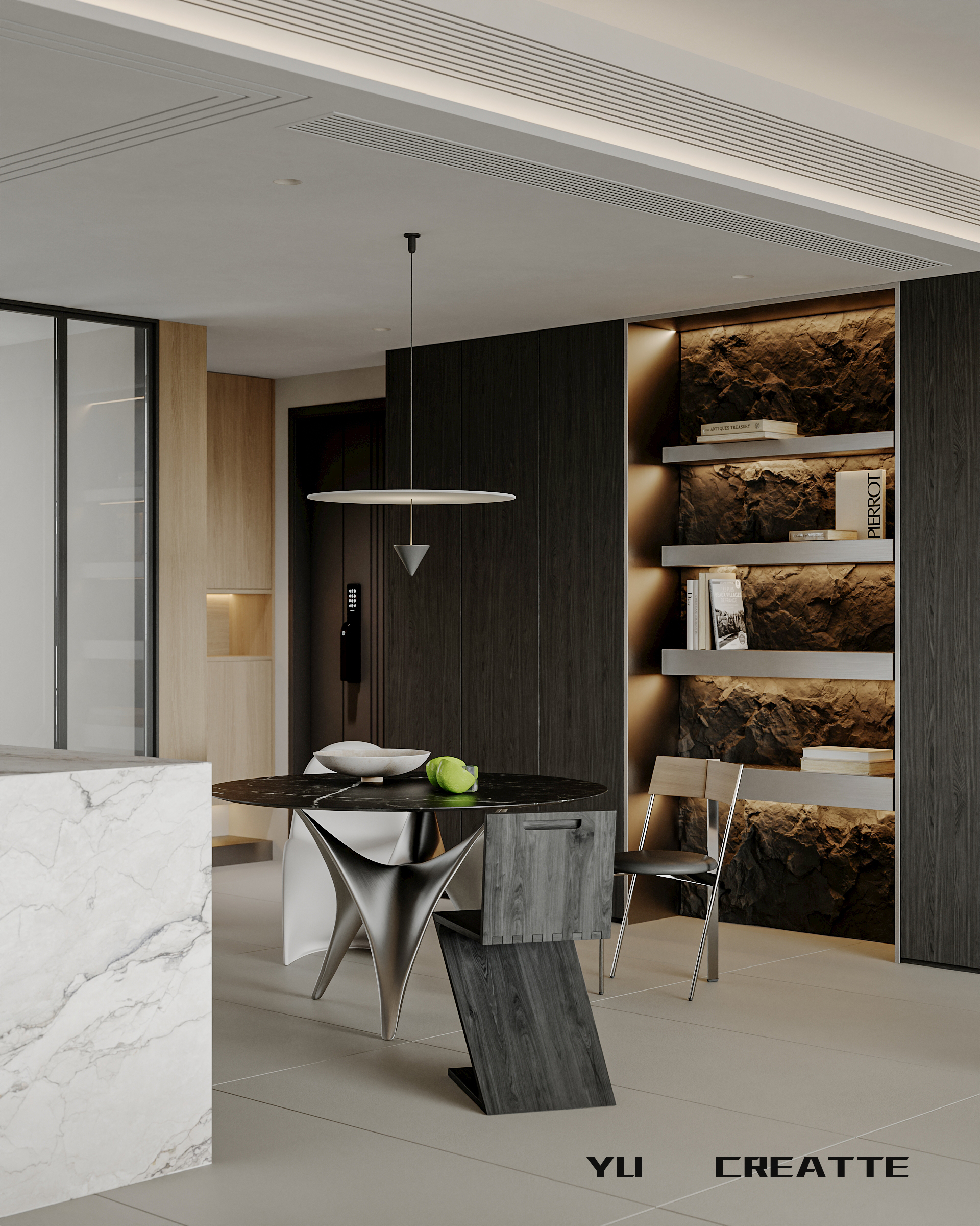 现代意式极简风客餐厅丨近期表现-4