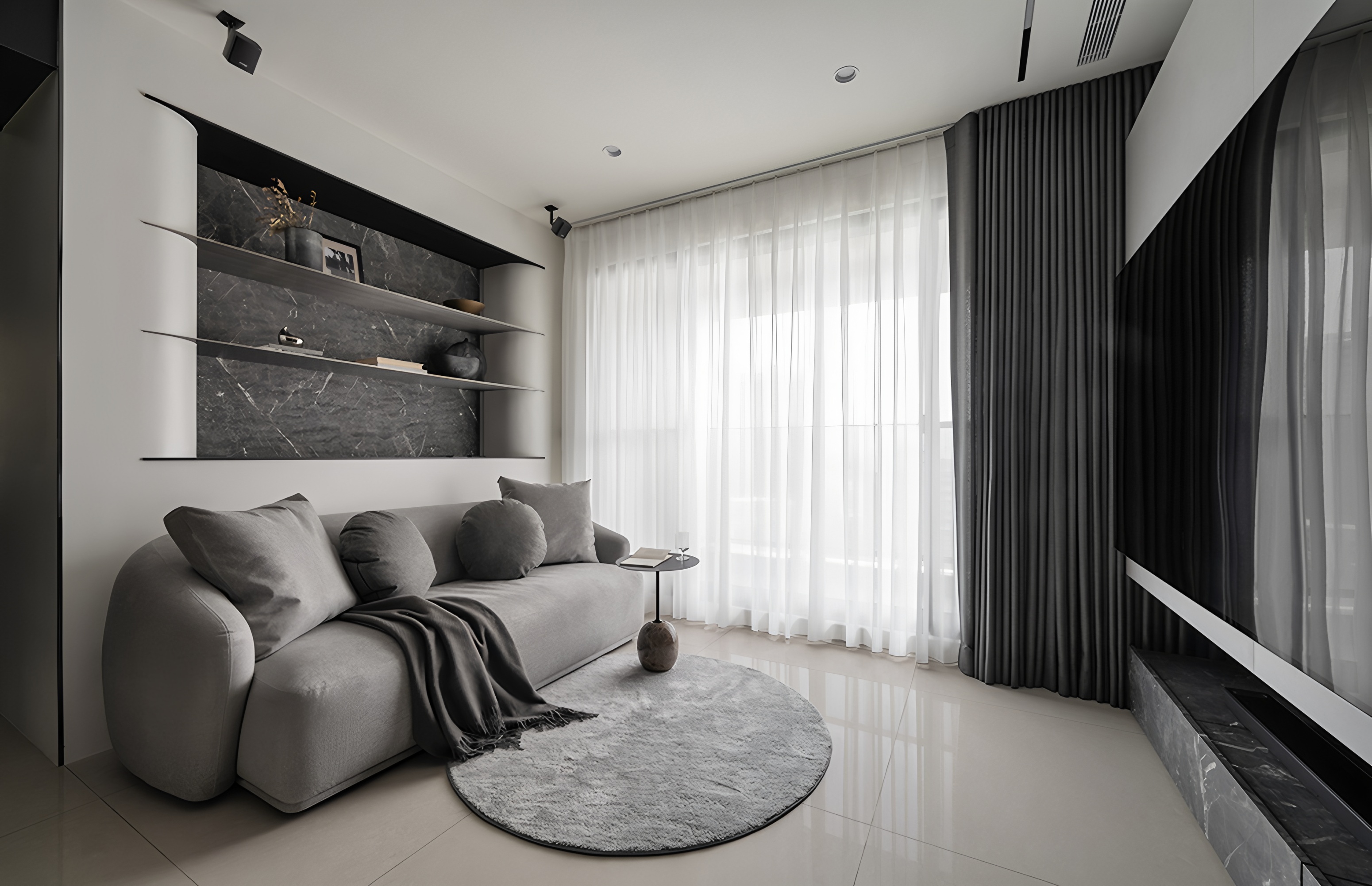 台南33坪灰韵蕴藏金属光住宅设计丨中国台南丨乔治黑羊设计-63