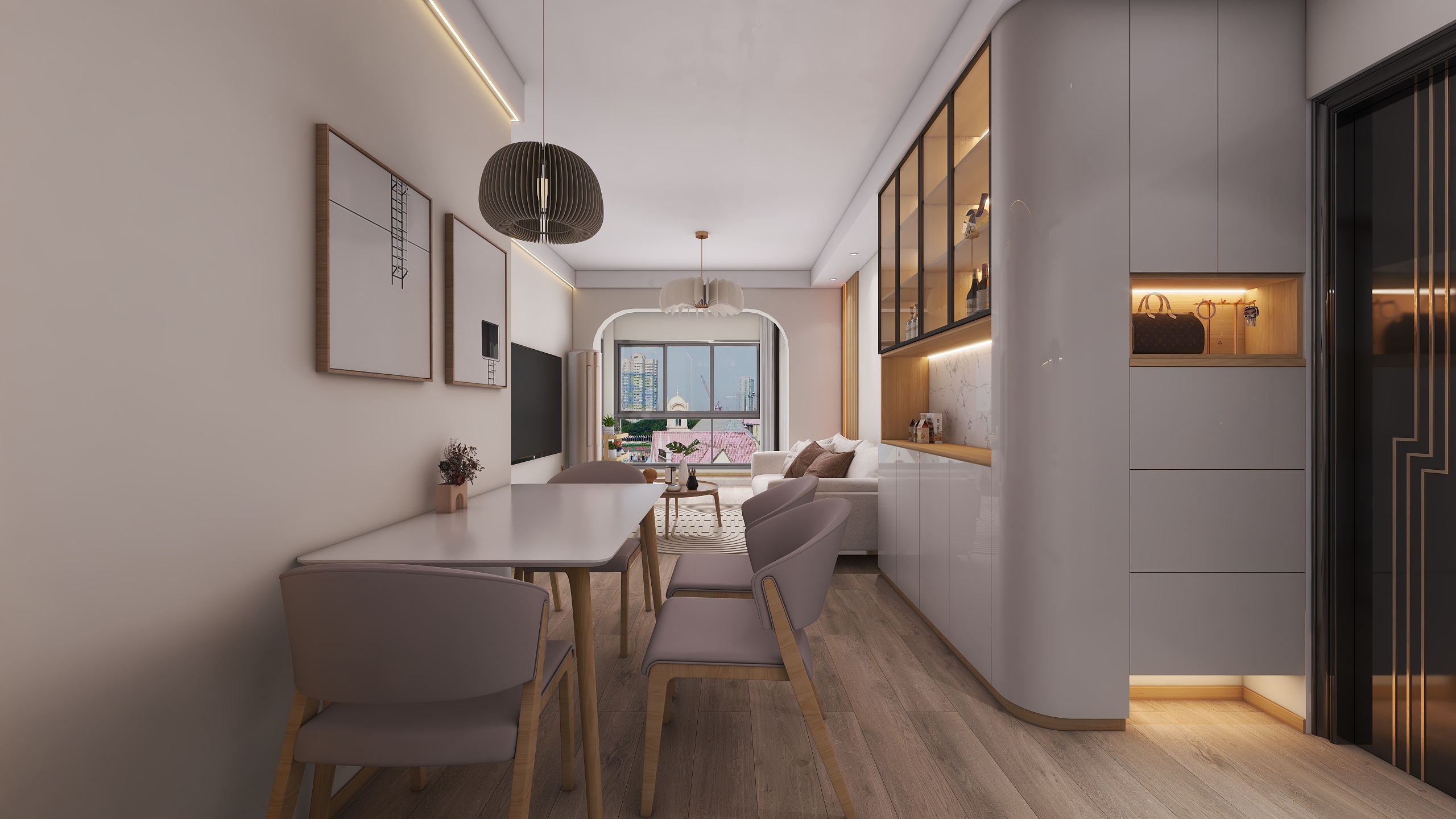 四川成都汇厦少城锦官郡（67平方日式原木风两居室）-16