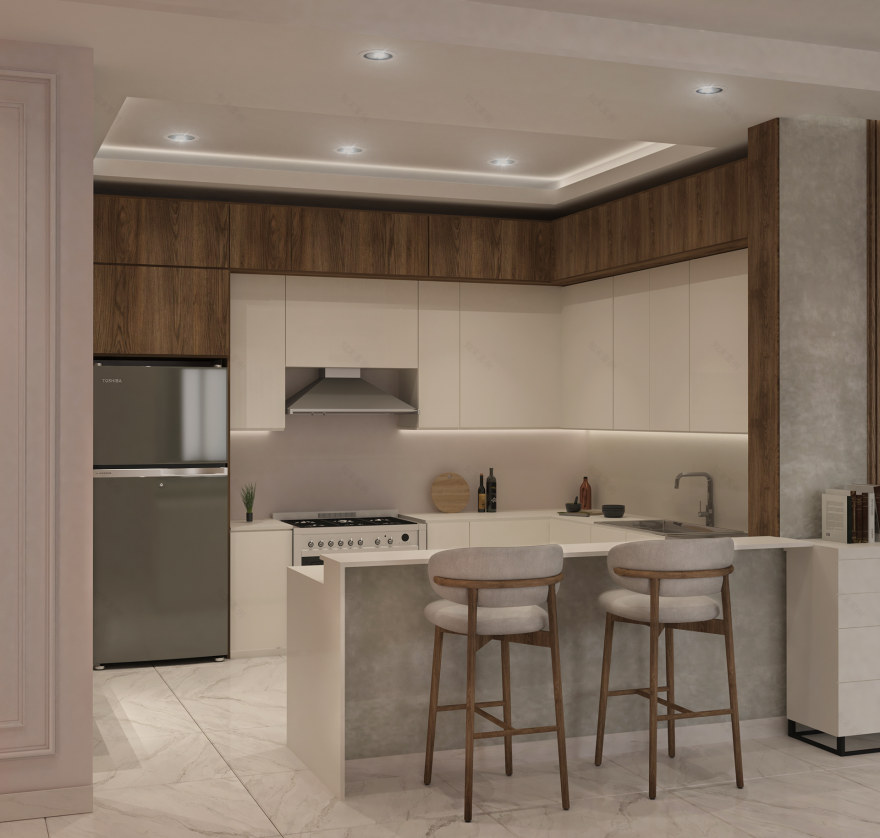 带有开放式厨房的议会厅-12