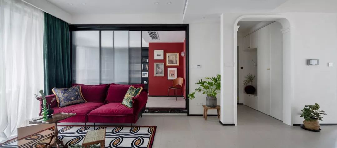 115㎡多彩混搭住宅，打造轻奢复古艺术空间-16