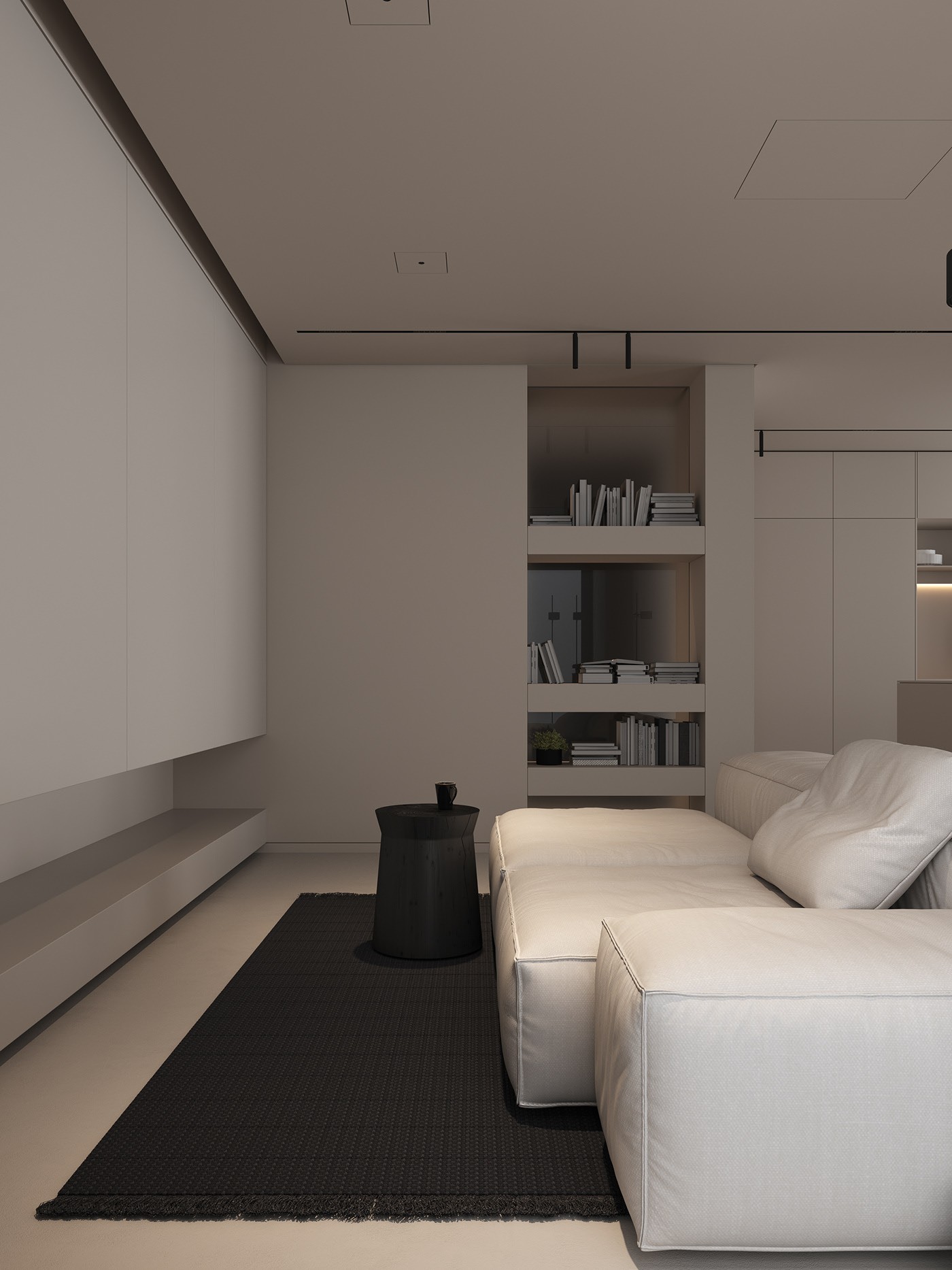 灰白色居住空间 简洁细腻！-15