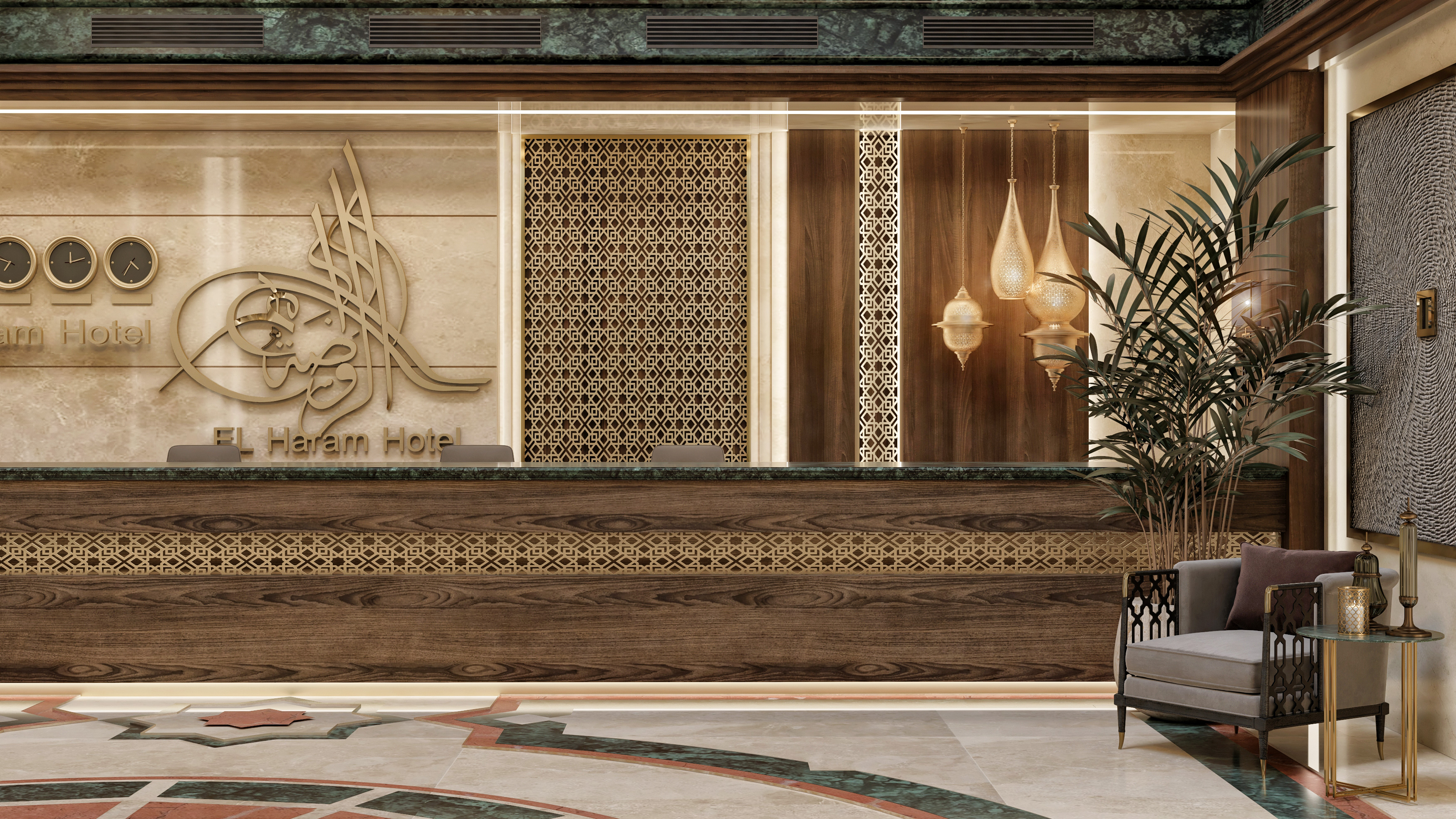 El Haram Hotel Lobby KSA-1