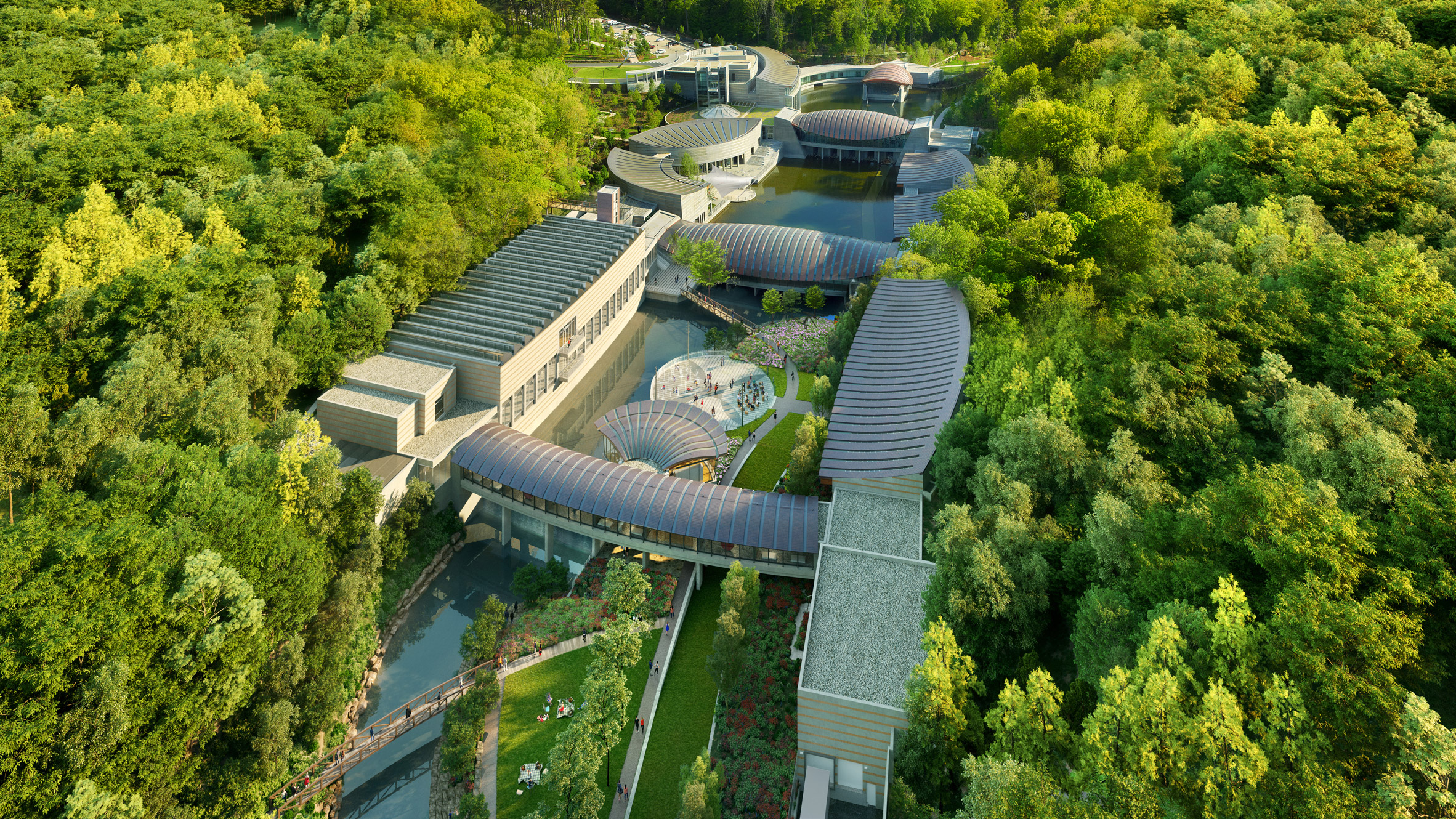 Safdie Architects 打造 Crystal Bridges 博物馆 50% 扩建工程-0
