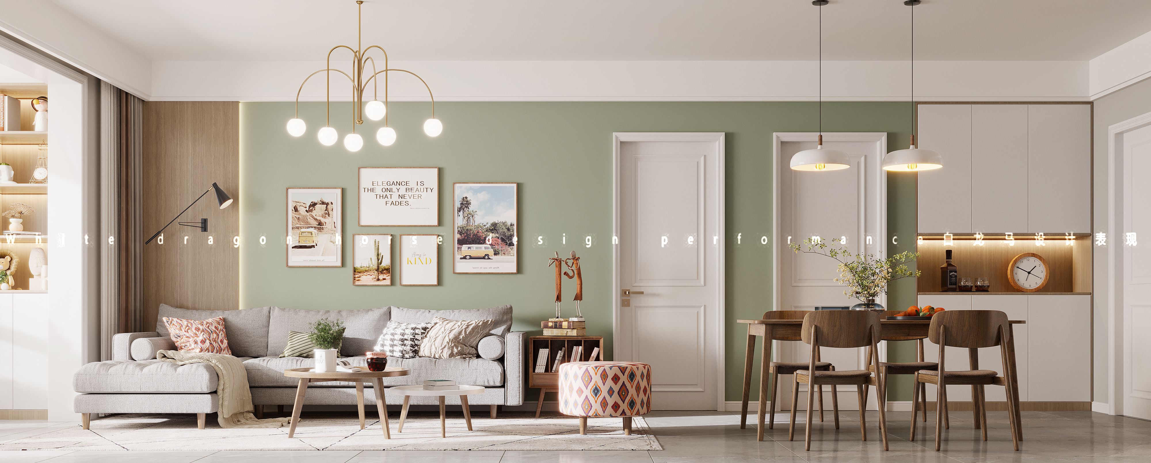 北欧风格——白龙马效果图-8