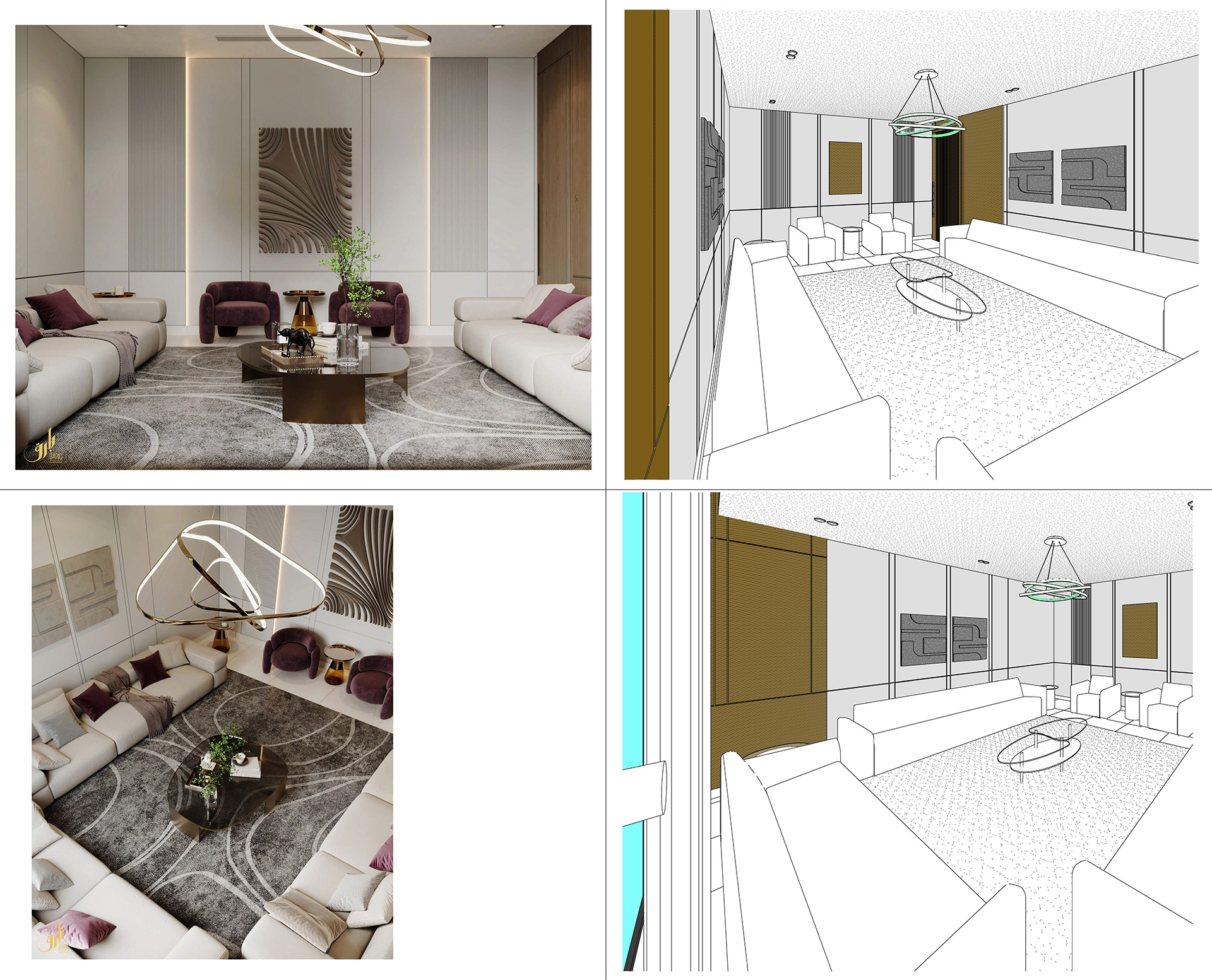 RA 住宅  室内套餐丨沙特阿拉伯丨Bariq Consultants-37