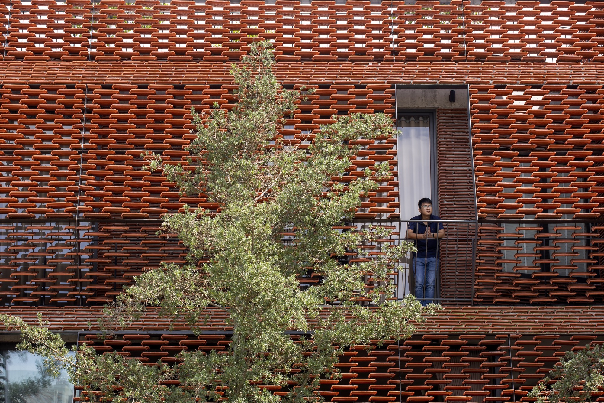 瓦片雀巢屋丨越南丨H&P Architects-11