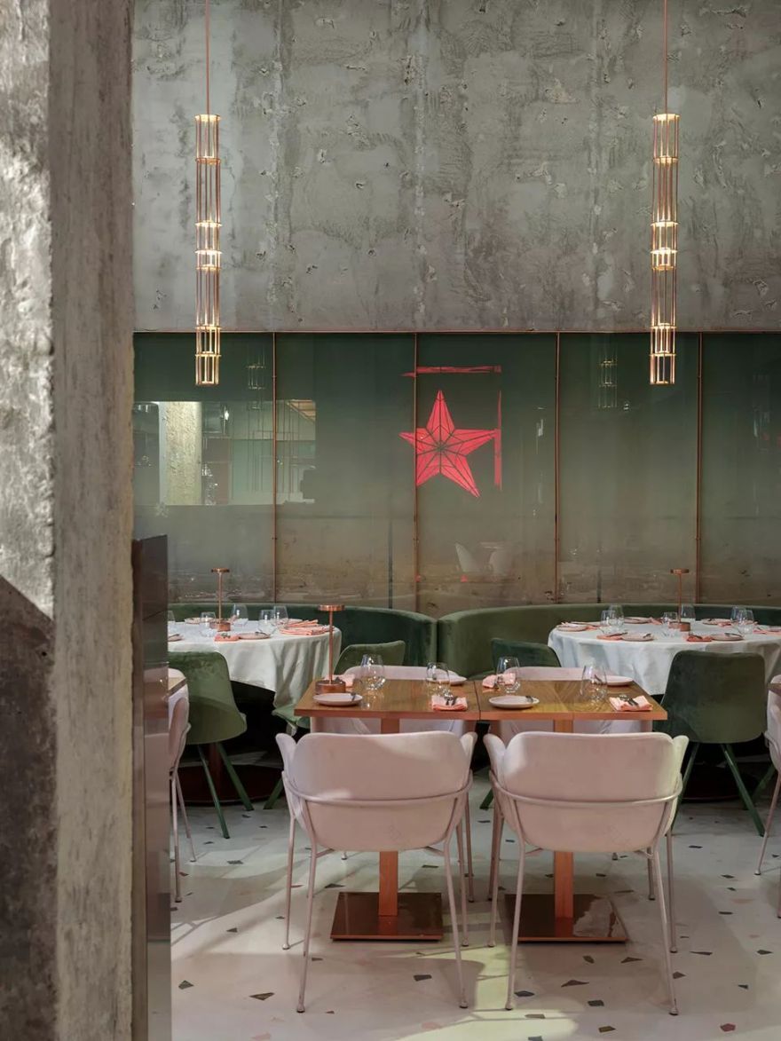 莫斯科 PINK MAMA 餐厅,苏维埃风格与现代元素的碰撞-9