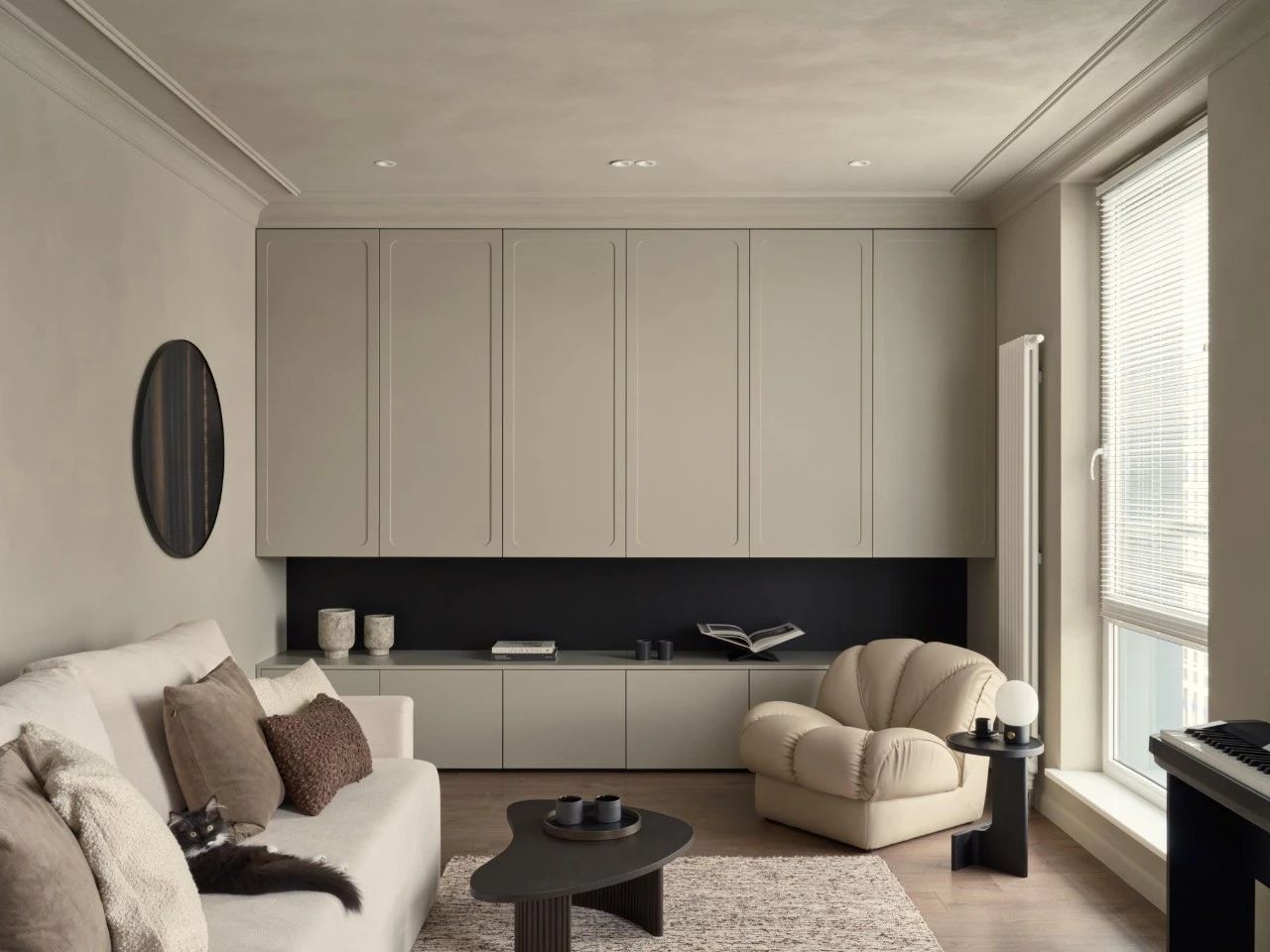 奶油风公寓设计丨Sasha Levina-0