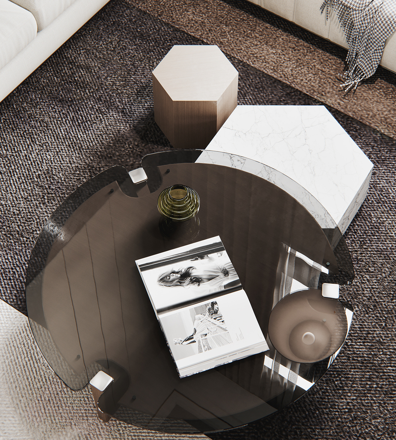 清新现代风格挑空客餐厅 | 绘感视觉设计效果展示-7