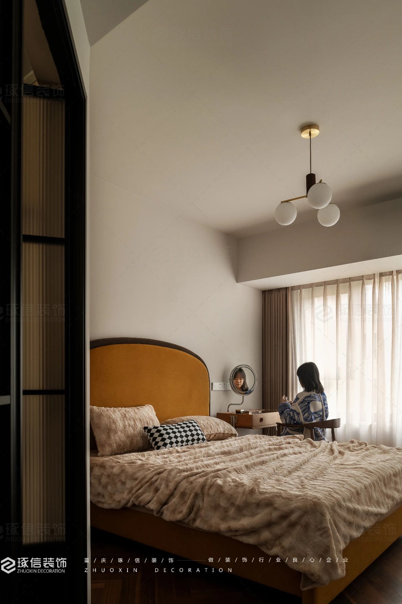 95 平复古风个性自在住宅丨琢信装饰-19