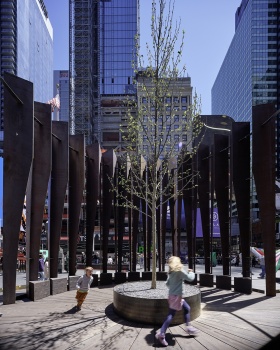 自然之凉亭·Filter 装置纽约时代广场展丨美国纽约丨CLB Architects