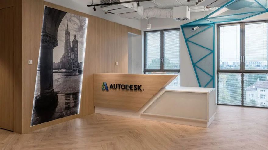 波兰 Autodesk 办公室 | 活力动感金属网演绎现代工业风-12