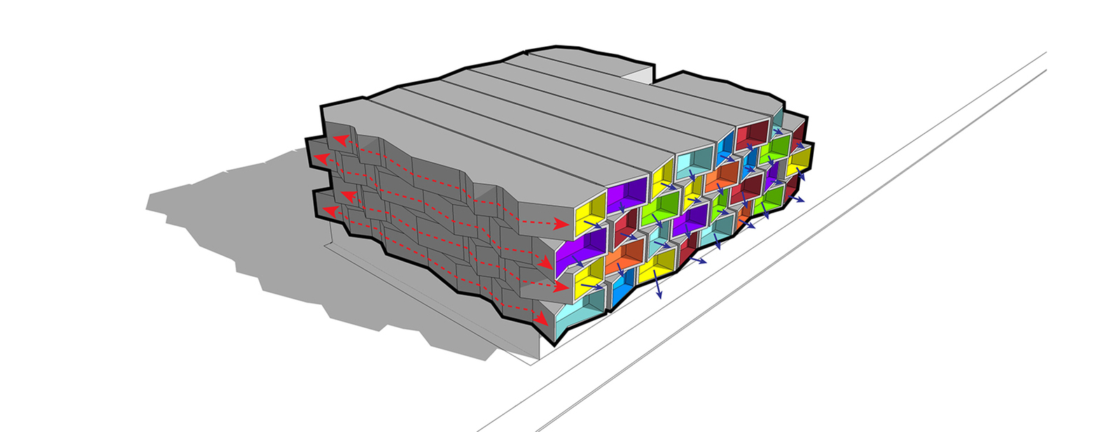 活力带状公寓 · 频谱公寓的多文化设计-38