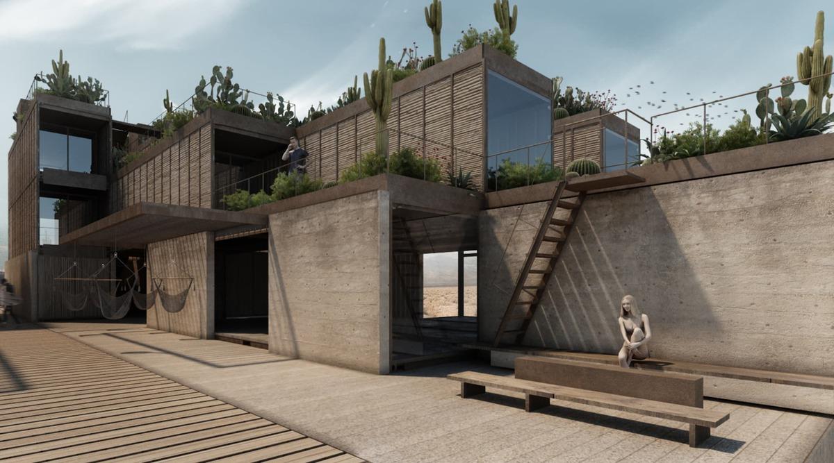 拉本塔纳海滩上的集装箱伪装者丨墨西哥丨V TALLER-9