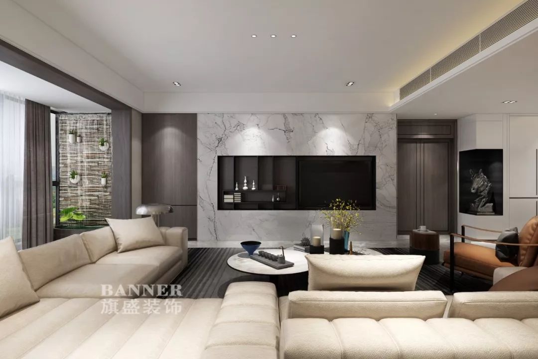 林庄打造现代中式家居,湖城大境 245㎡空间寻觅安宁-14