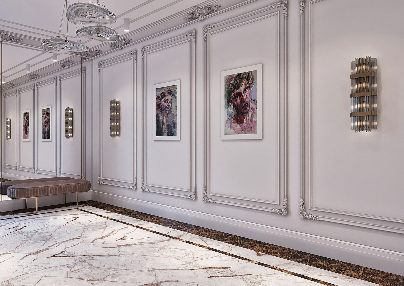 阿塞拜疆新古典主义大厅设计丨Habib Imanov-7