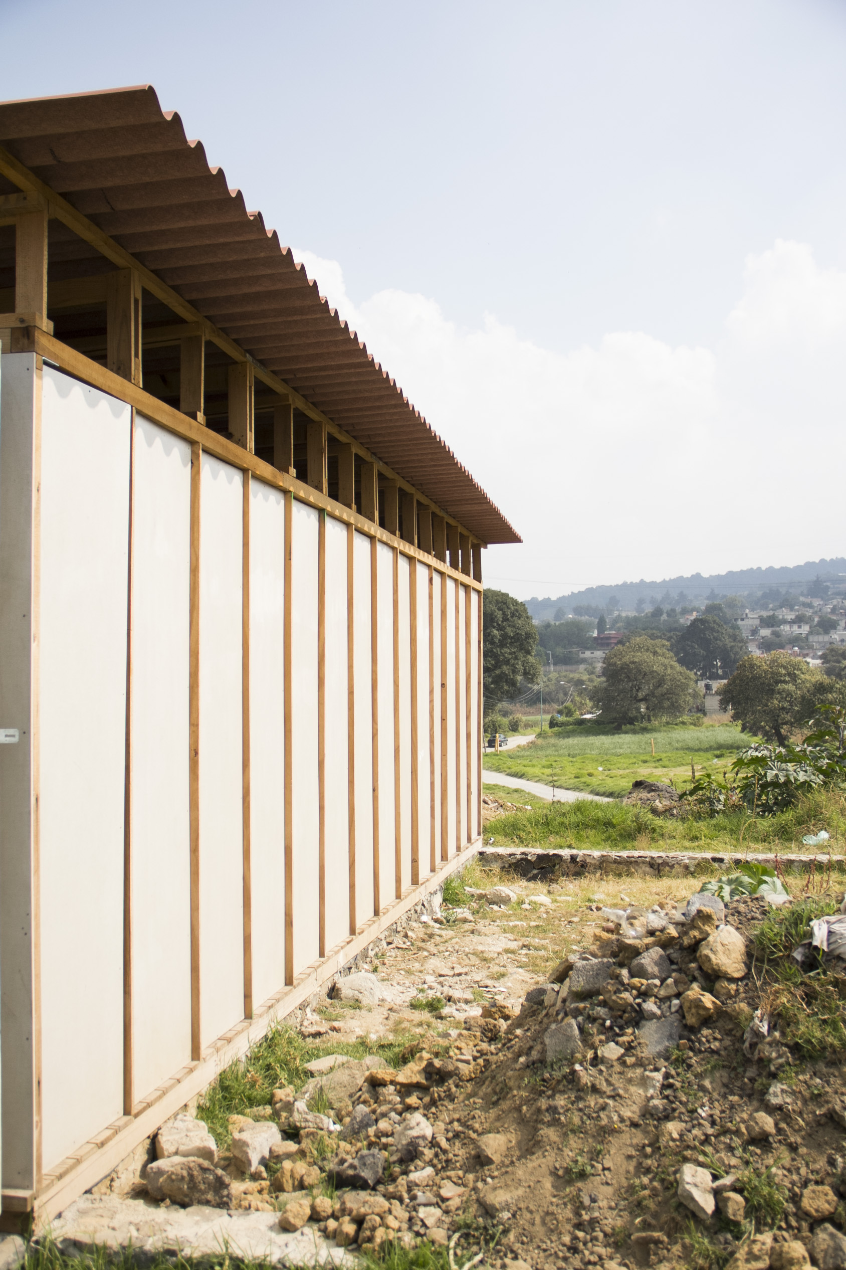 墨西哥社区中心的木框架设计-17