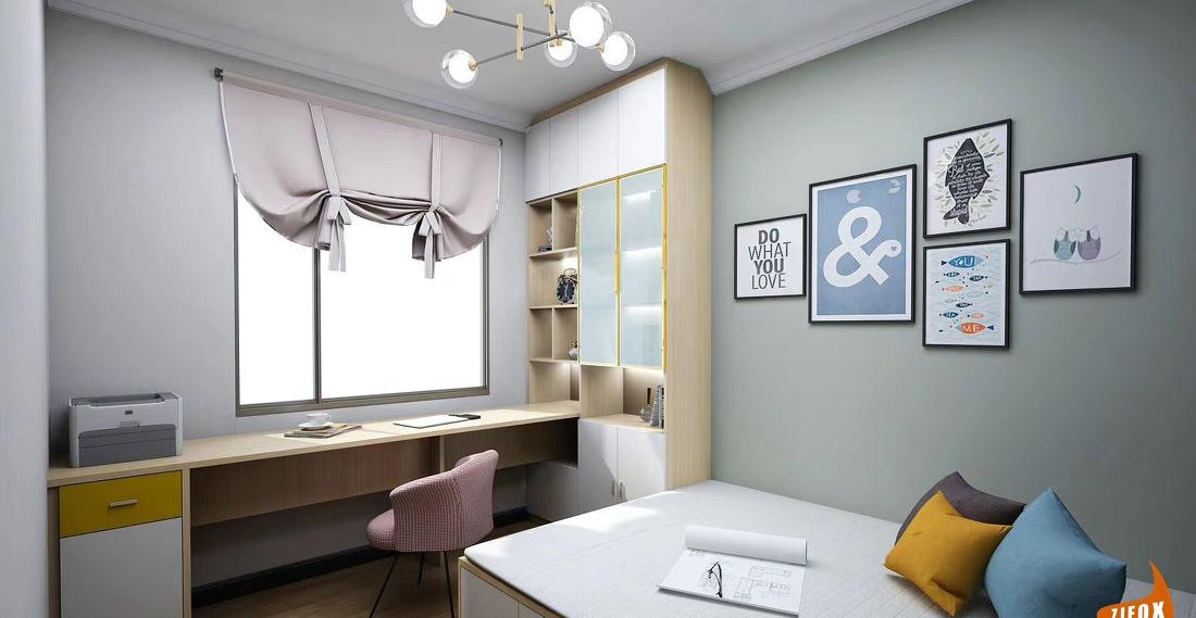 潮流舒适个性儿童房，时尚厨房多功能设计-10