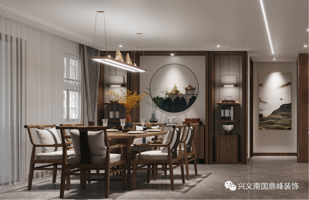 南国鼎峰四季花城 220㎡新中式装修丨鼎墅设计|邓梁-20