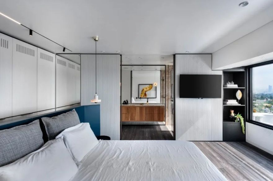 特拉维夫顶层住宅,黑白色调的时尚空间-70