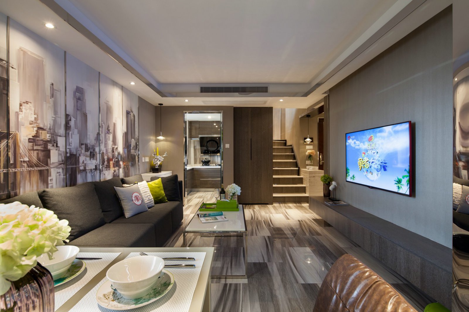 幻城——现代风复式住宅设计-3