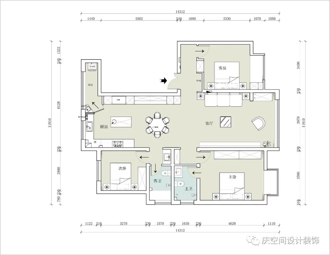 孟津区腾飞花园新中式全案设计丨庆设计机构-9