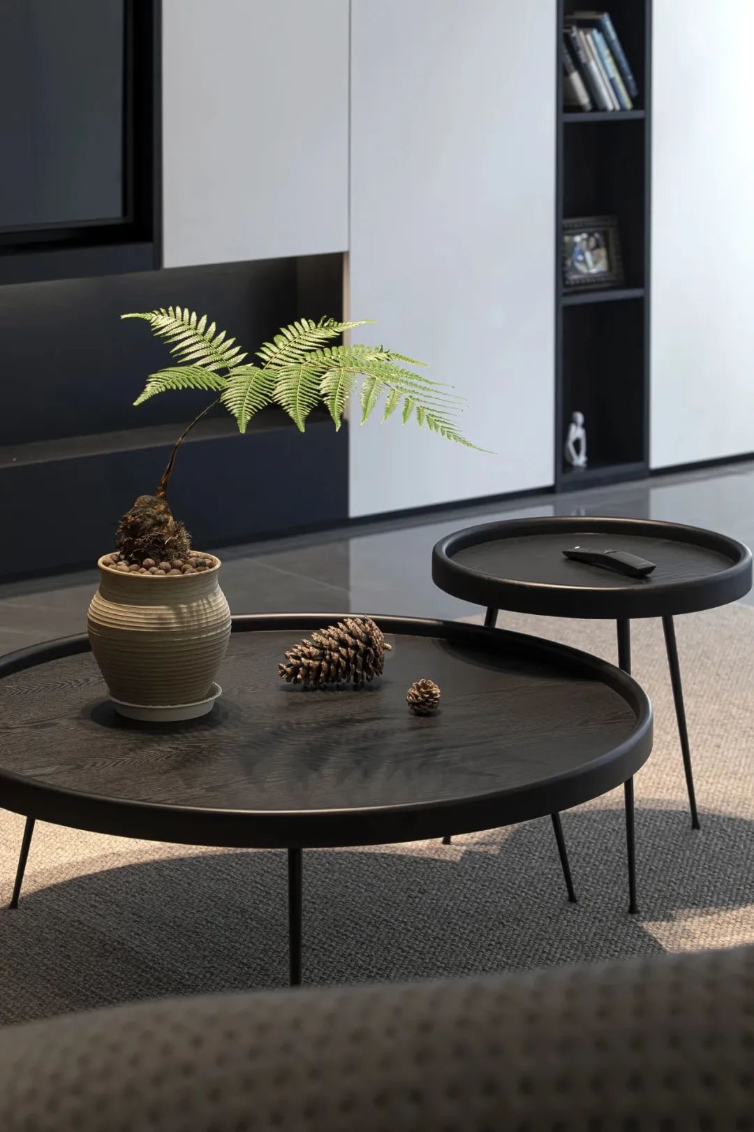 红与黑的碰撞 · 合肥万科时代之光住宅设计丨中国合肥丨黑白灰空间设计-11