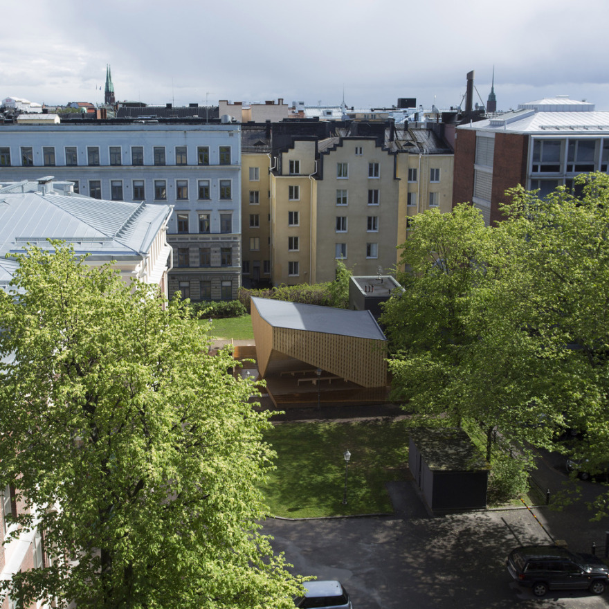 阿尔托大学木材项目 · 芬兰赫尔辛基中心临时展馆-47