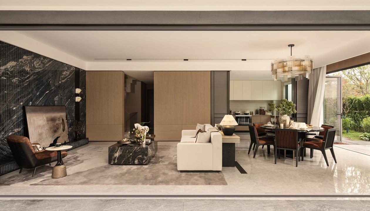 武汉联发·向湖340㎡叠墅丨中国湖北丨硬装矩阵纵横,软装元禾大千-4