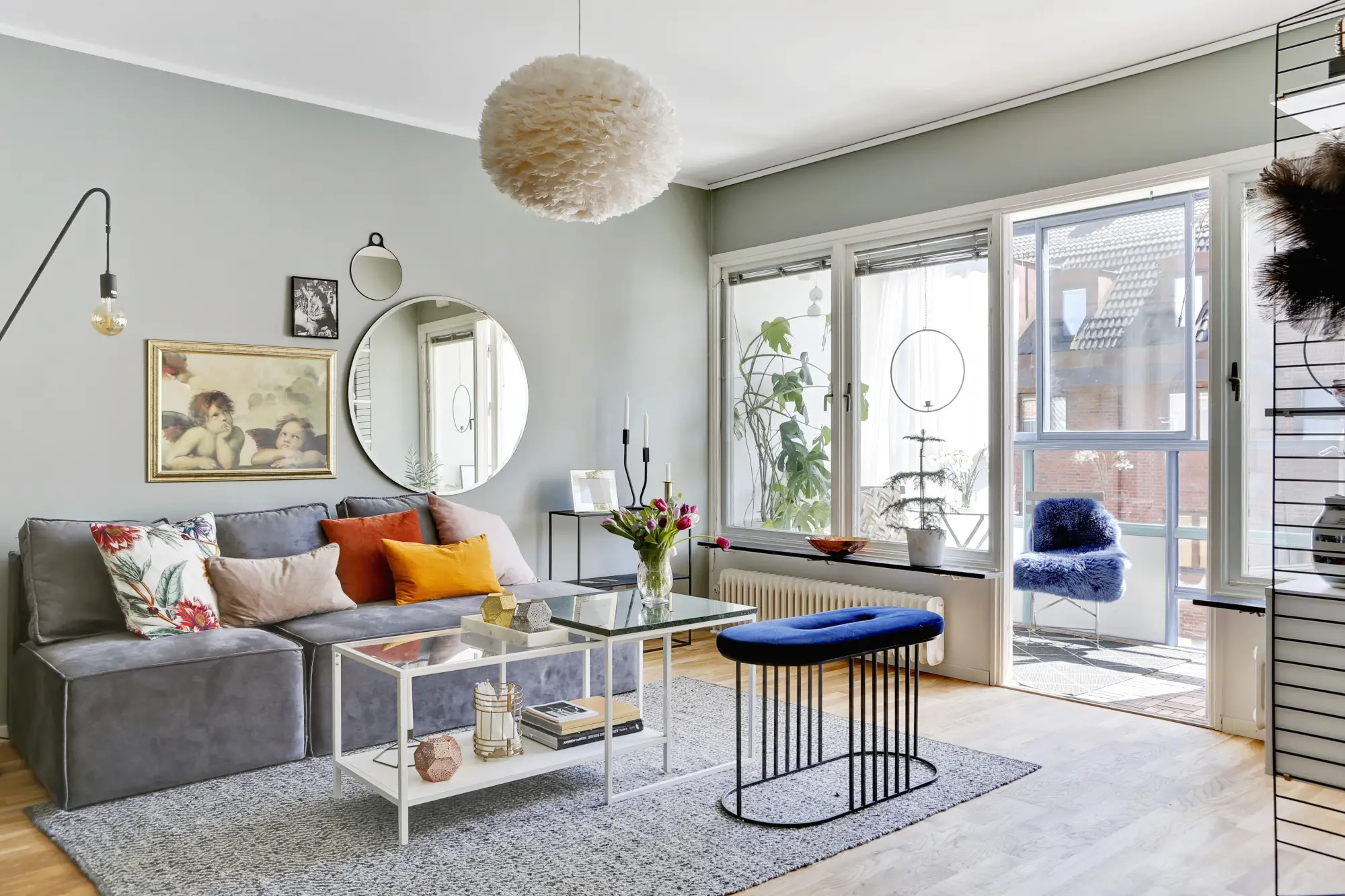 46 平瑞典公寓卧室玻璃隔断设计-3