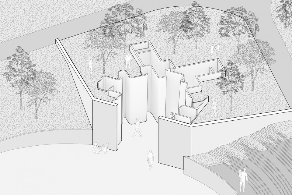 中国阿图尔村隐藏在峡谷中的公共卫生间丨GN Architects-25