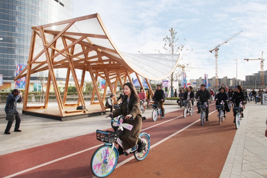 骑行驿站丨中国上海丨畎亩建筑+华东理工大学艺术与传媒学院-43