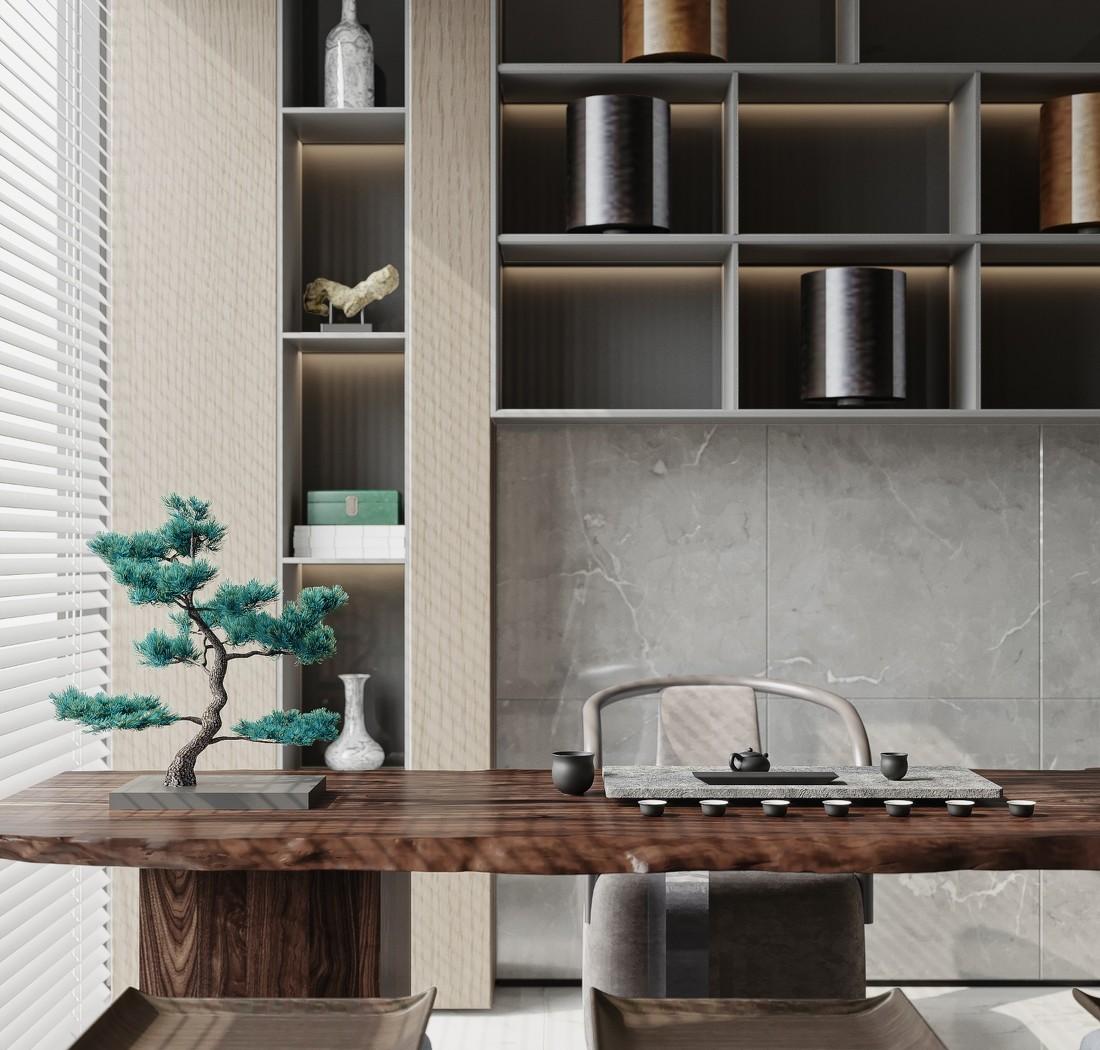 东方美学韵味的现代空间-4