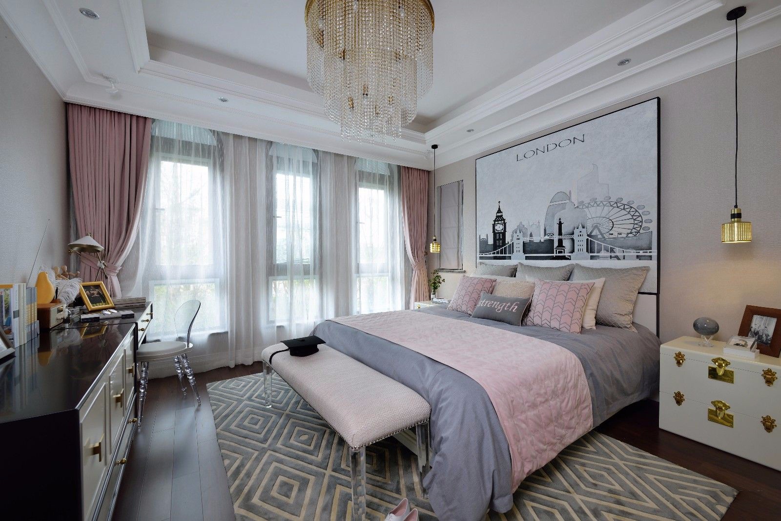 G&K桂睿诗设计丨样板间丨苏州中粮同里湖花园联排别墅样板房-18