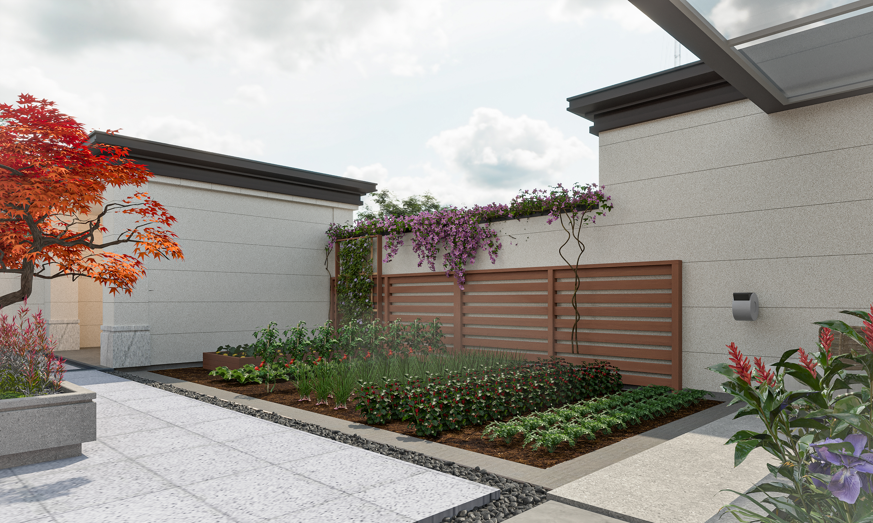 小院春秋 | 自建乡墅庭院设计-9