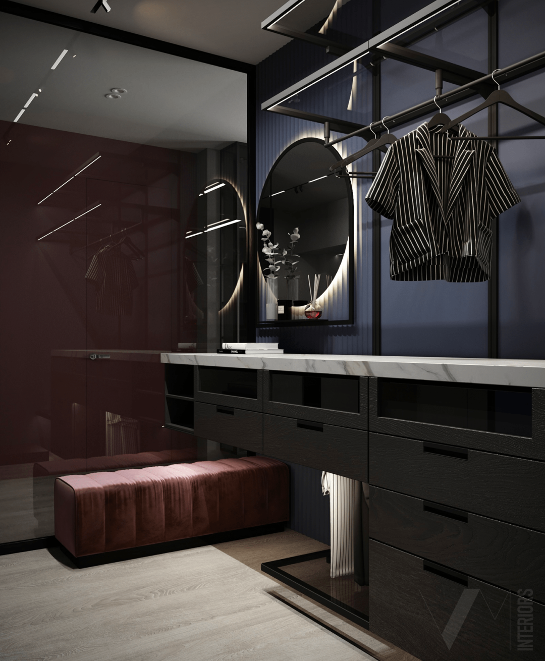 复古色调公寓设计丨意大利室内设计师 Valeria Mahu-17