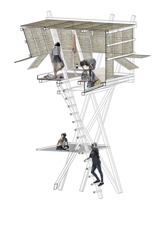Tragata 临时木结构建筑-11