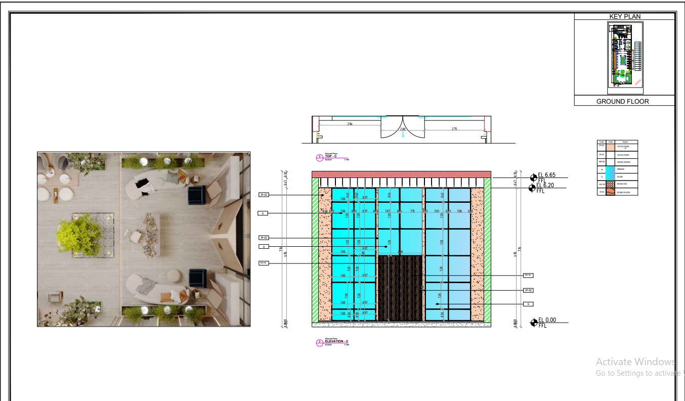 shop drawing for BEAUTY SALON-3