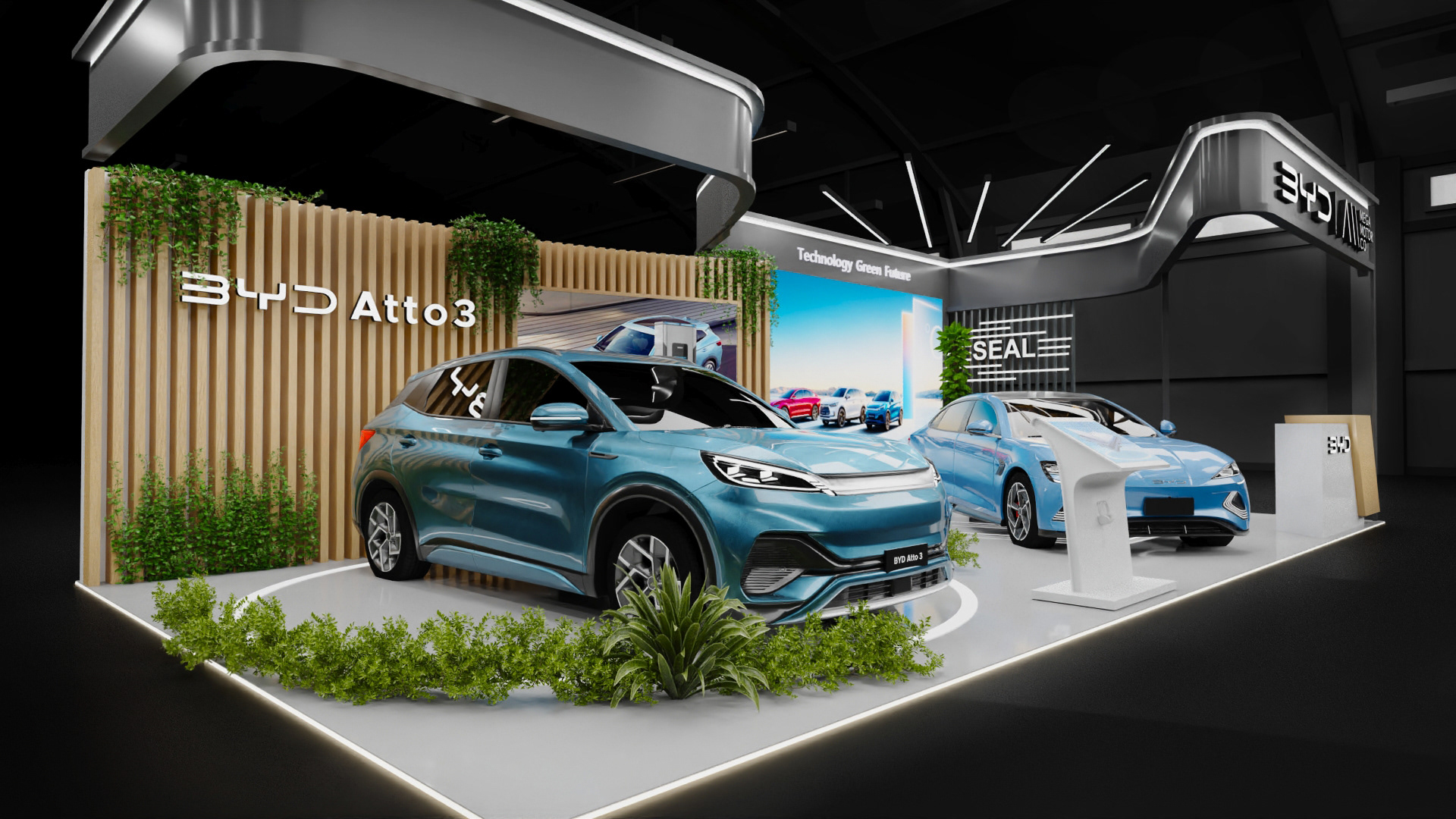 BYD Exhibition 汽车展厅-4