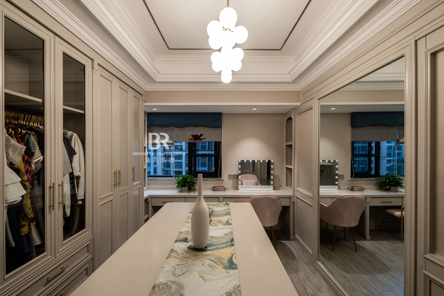 重庆中渝山顶道国宾城现代轻奢跃层装修设计-23