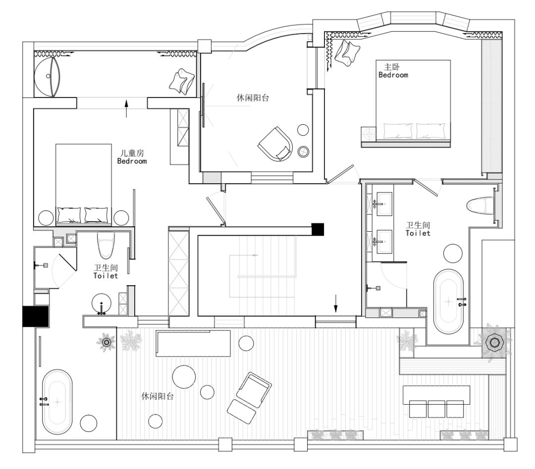 四层极简别墅，原木色温馨空间-58