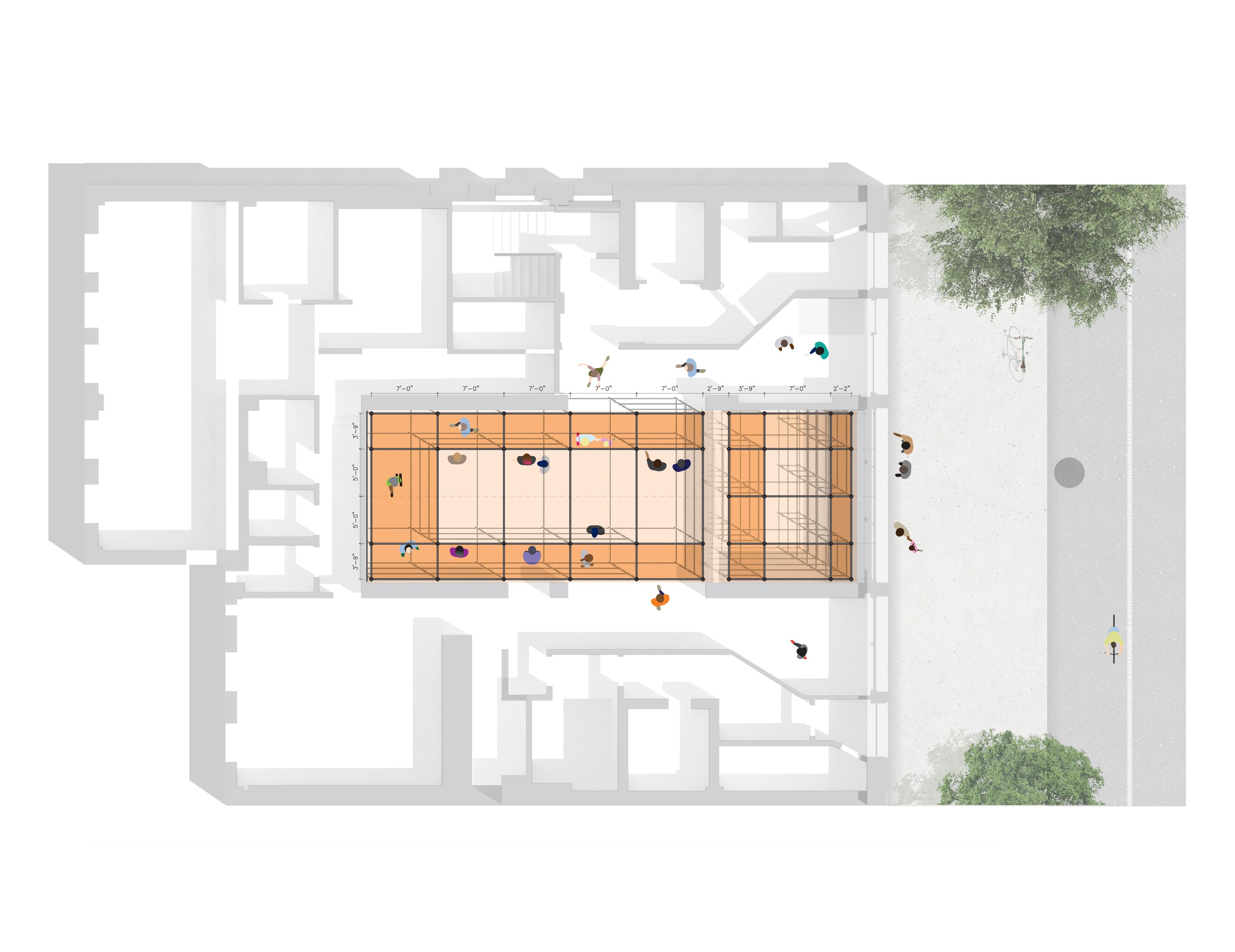 颠覆常规的脚手架展览-23