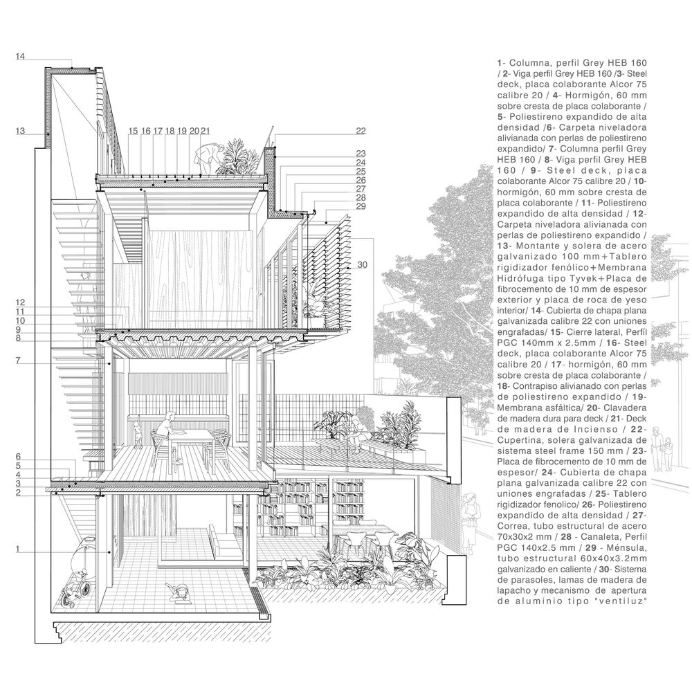 Roseti House · 阿根廷独栋住宅设计丨阿根廷布宜诺斯艾利斯丨Estudio Damero,Griselda Balian-39