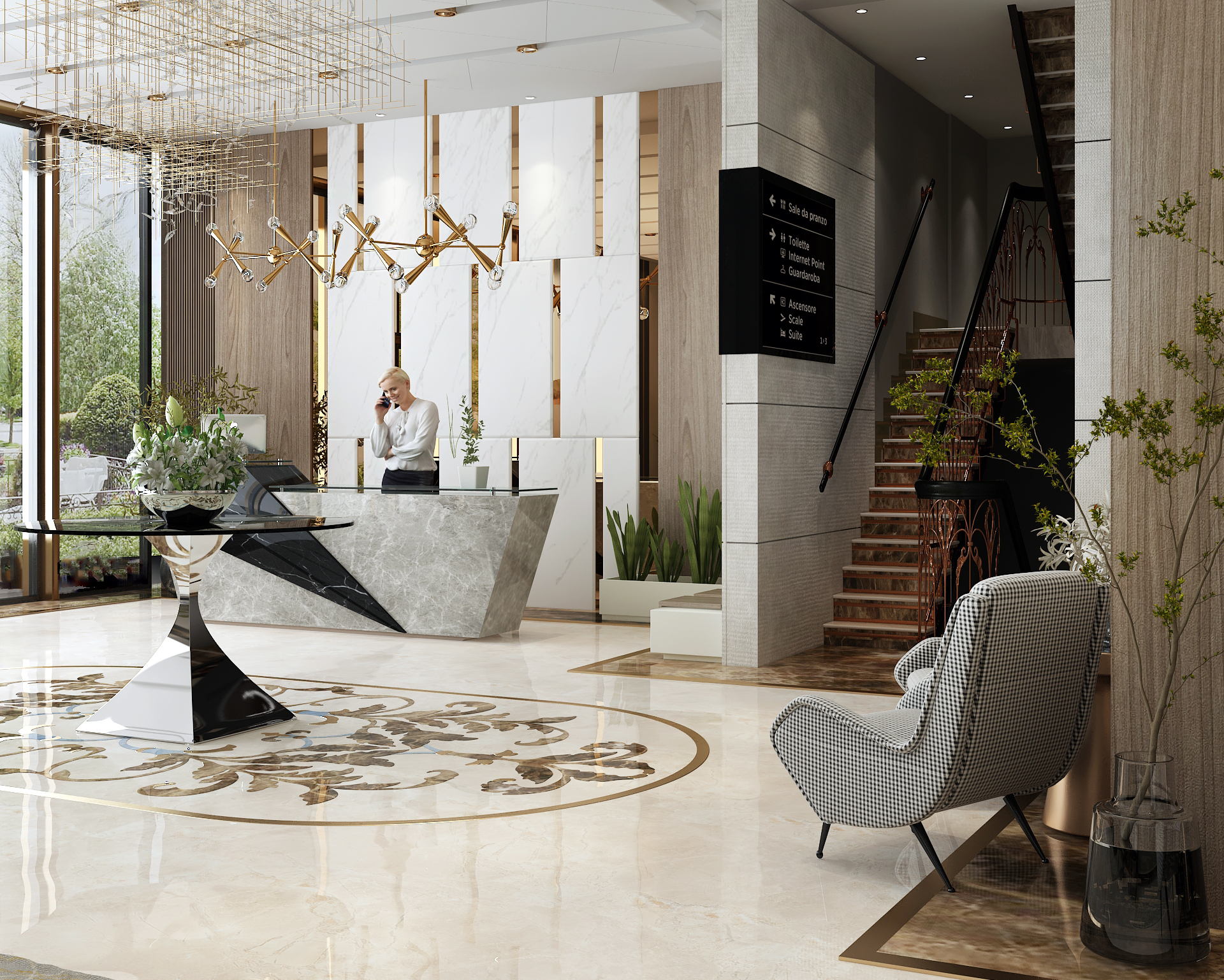 HOTEL LOBBY 室内设计丨FIRST_INTERIOR DESIGN-3