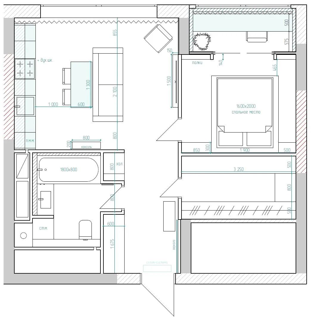 时装设计师公寓丨俄罗斯莫斯科丨Mari Shevrina 工作室-21