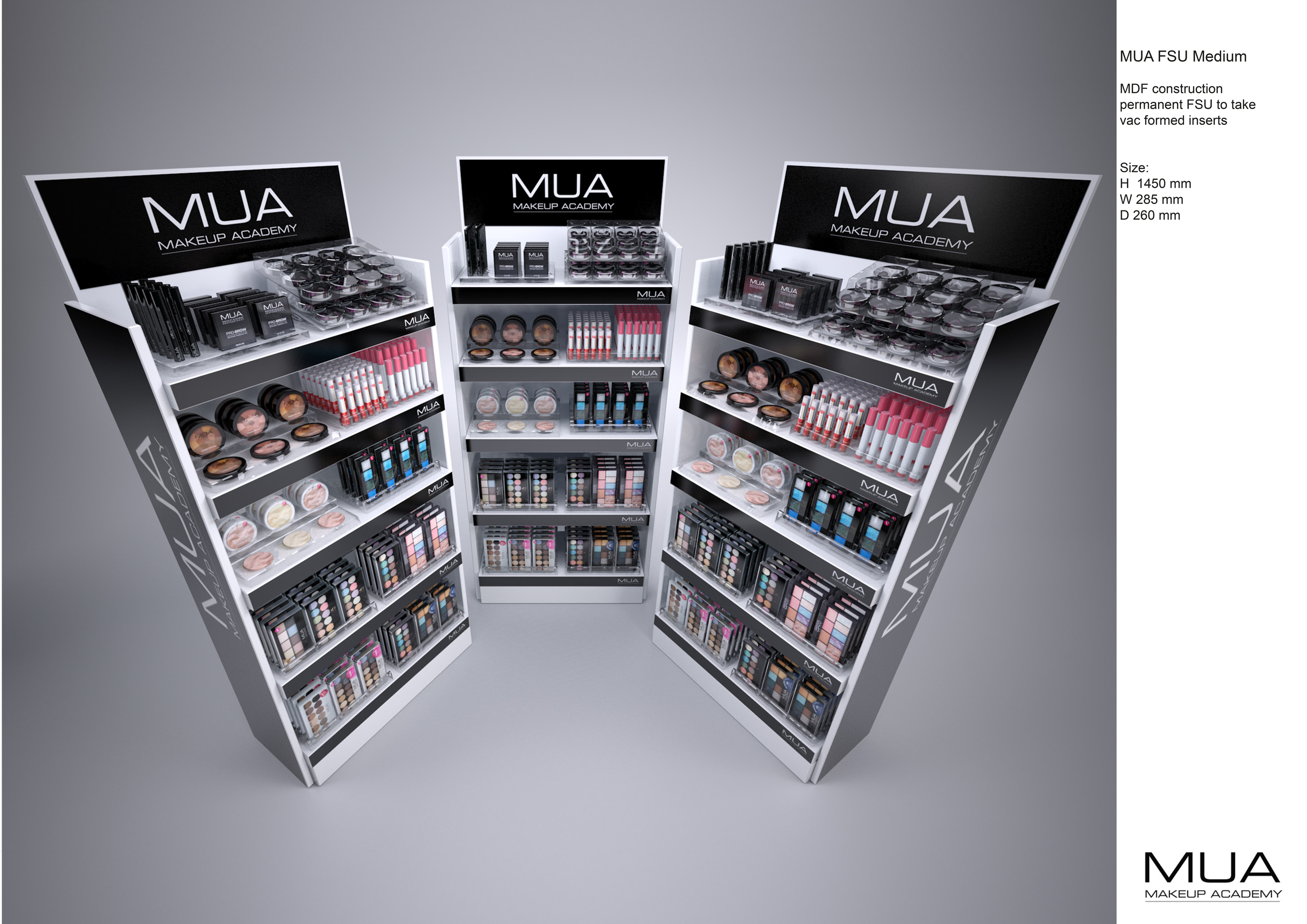 MUA Makeup Display Stand-1
