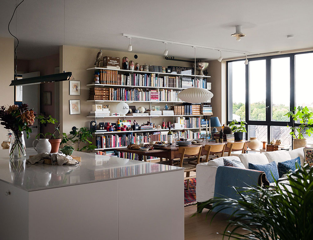 斯德哥尔摩工业风公寓的温馨乡村设计-1